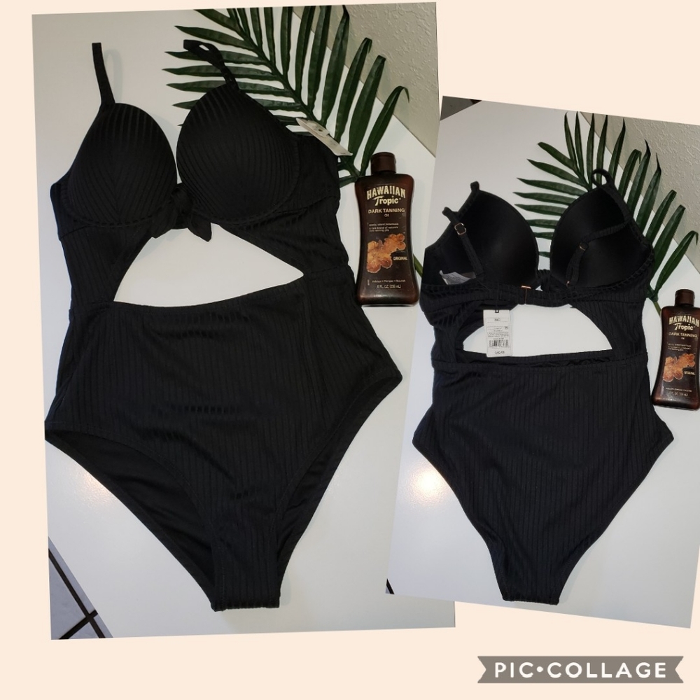 Shade & Shore mokini one piece sz 36C NWT